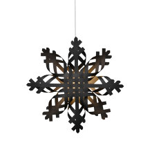 Julstjärna Svart Ø50 cm Konstsmide